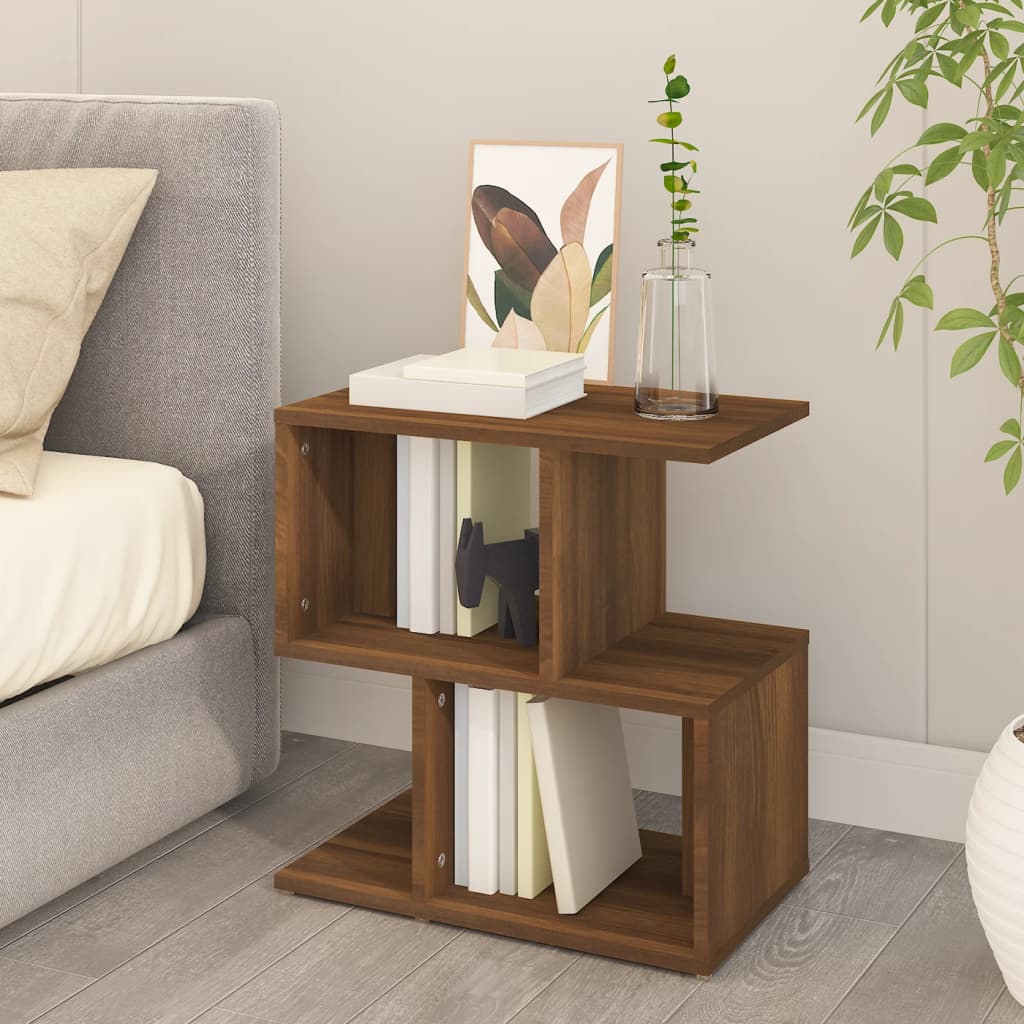 Bedside tables 2pcs 50x30x51.5cm derived from cast oak wood.