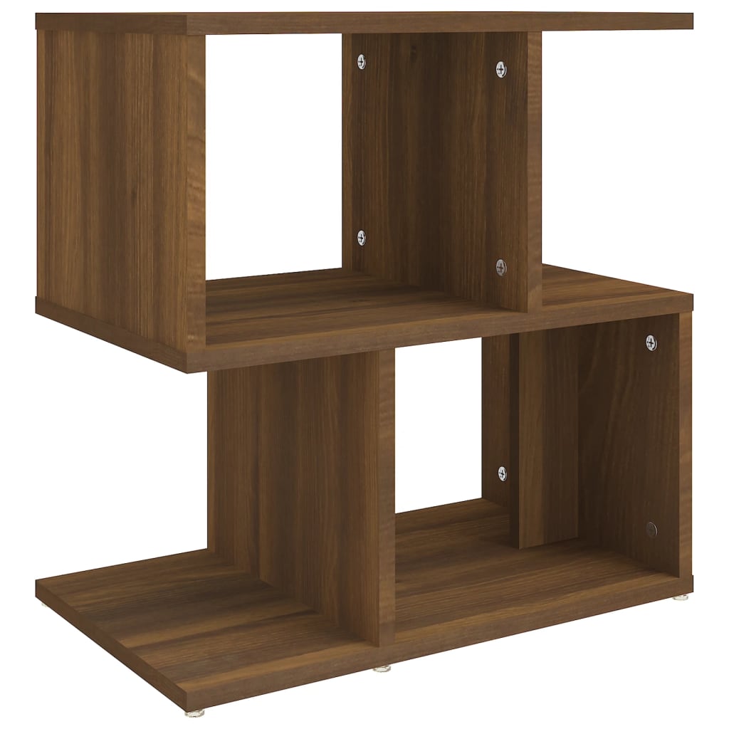 Bedside tables 2pcs 50x30x51.5cm derived from cast oak wood.