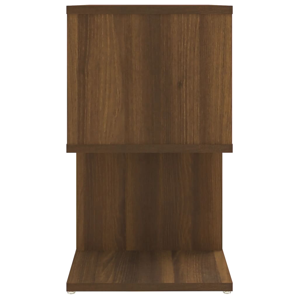 Bedside tables 2pcs 50x30x51.5cm derived from cast oak wood.