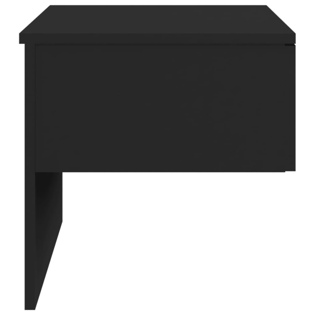 Mesa de cabeceira montagem na parede preto