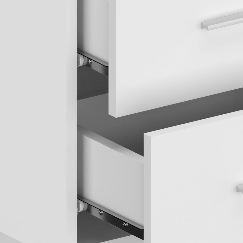 Wall Mounted Bedside Table White