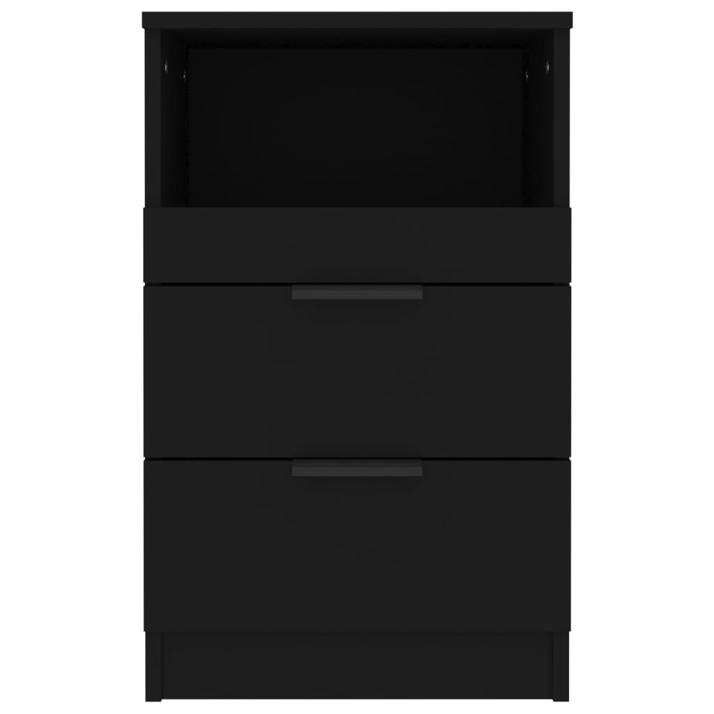 Mesa de cabeceira madeira processada preto