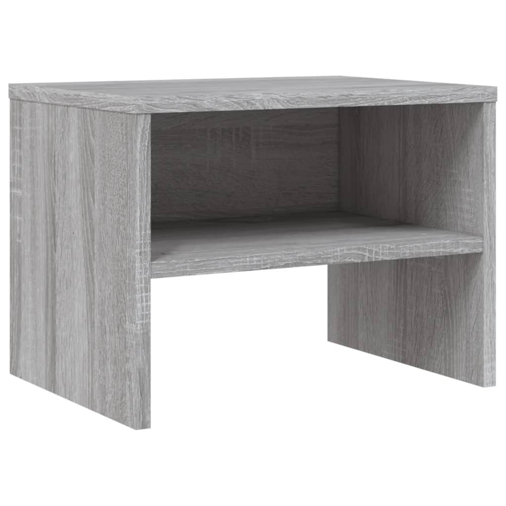 Bedside table 2 pcs 40x30x30 cm wood derivatives gray sonoma