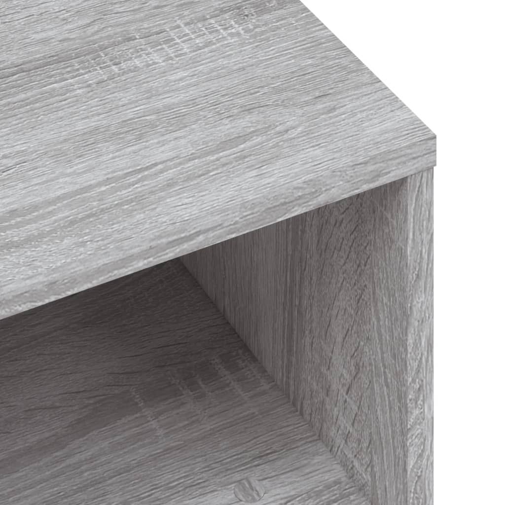 Bedside table 2 pcs 40x30x30 cm wood derivatives gray sonoma