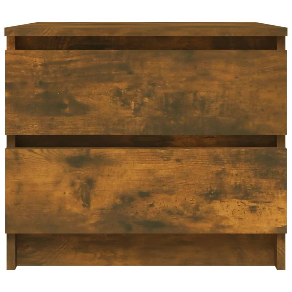 Bedside table 2pcs 50x39x43.5cm derived from smoked oak wood