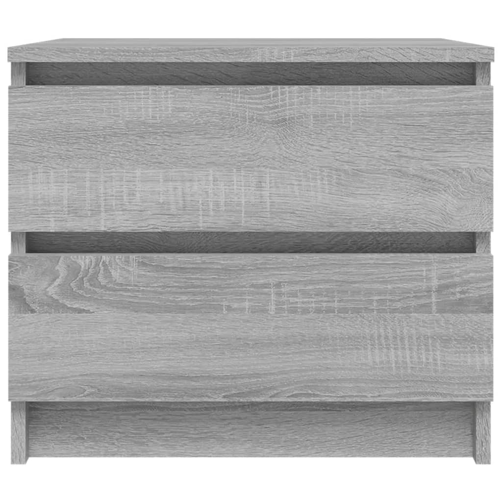 Bedside table 50x39x43.5 cm processed wood Sonoma gray