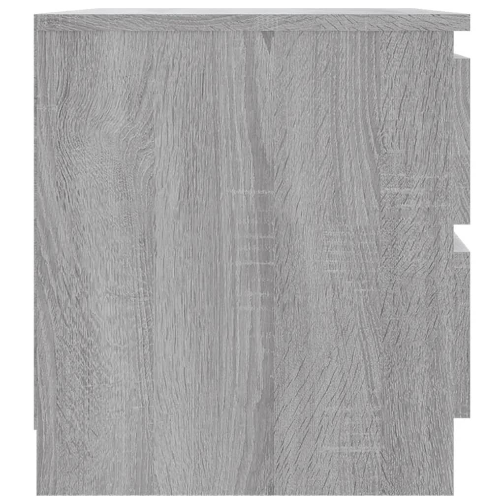 Bedside table 50x39x43.5 cm processed wood Sonoma gray