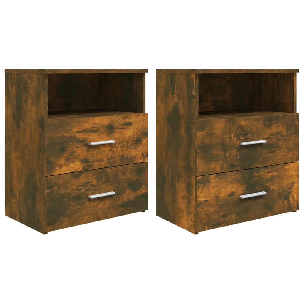 Bedside tables 2 pcs 50x32x60 cm smoked oak color