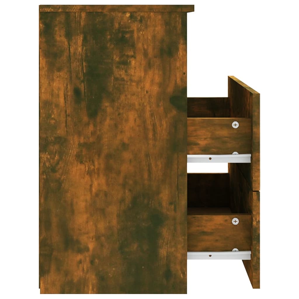 Bedside tables 2 pcs 50x32x60 cm smoked oak color