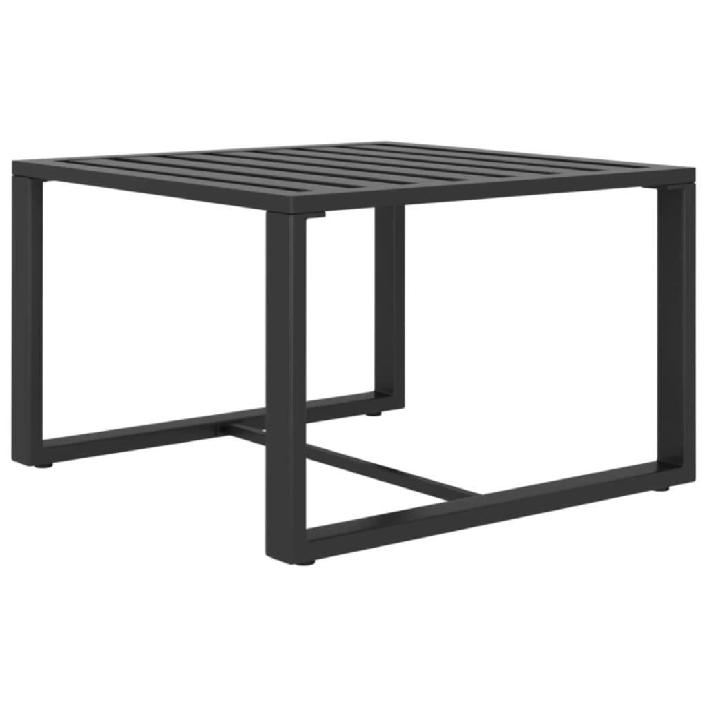 10 pcs conjunto lounge jardim com almofadões alumínio antracite