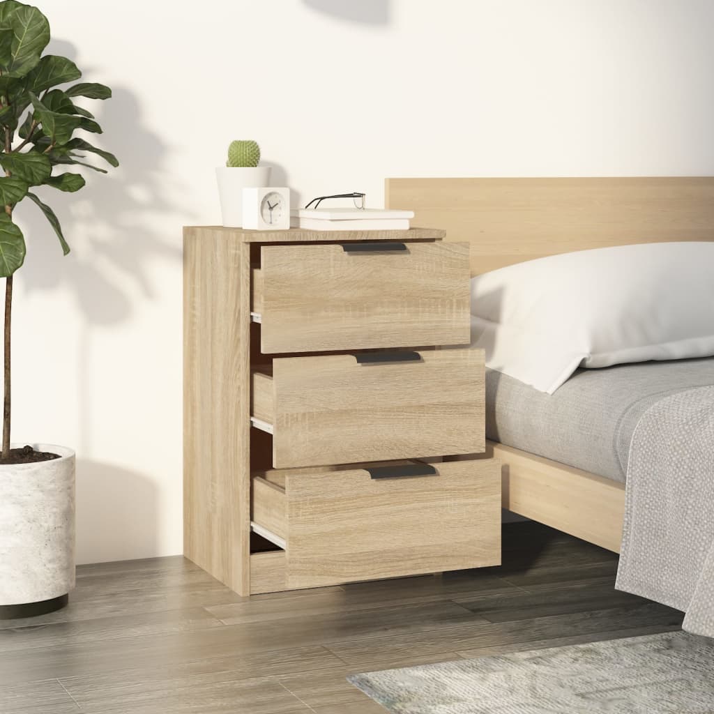 Bedside table 40x36x65 cm color Sonoma oak