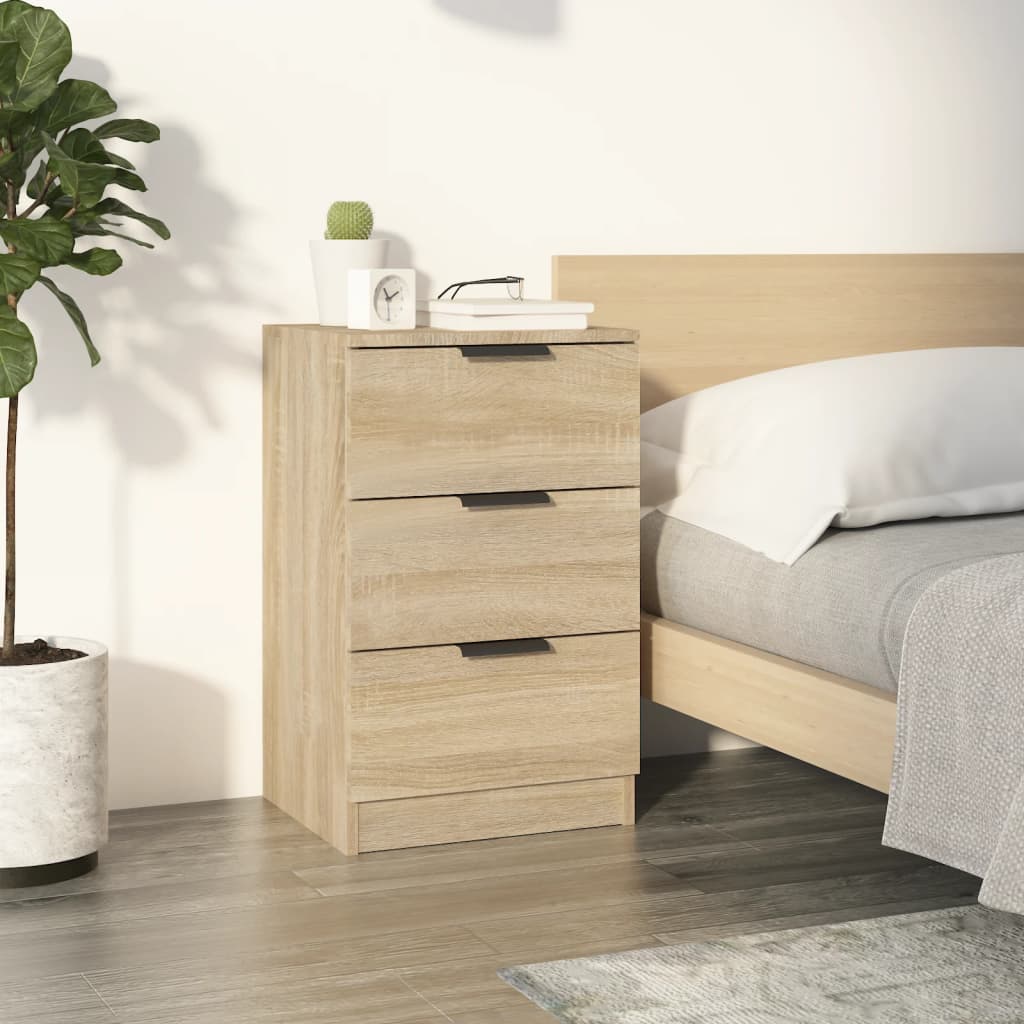 Bedside table 40x36x65 cm color Sonoma oak