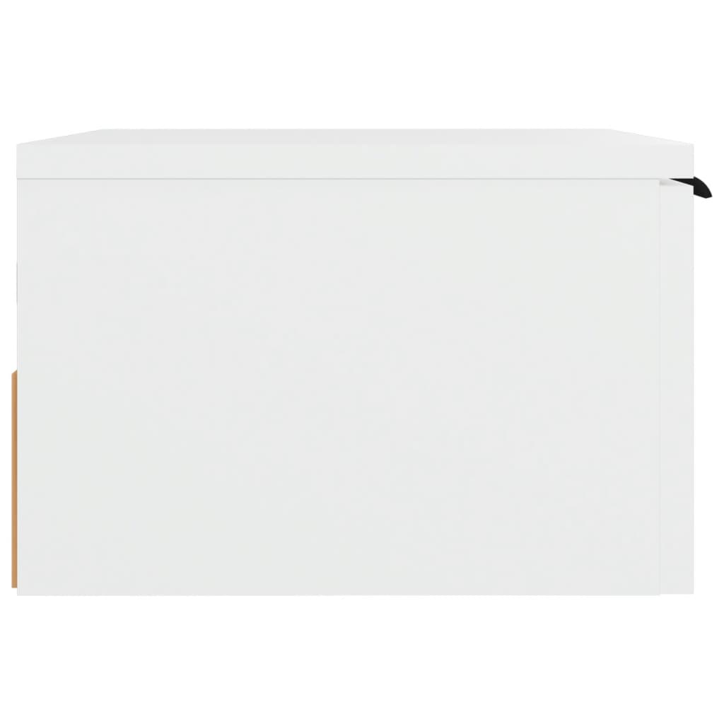 Bedside table wall mount 34x30x20 cm white