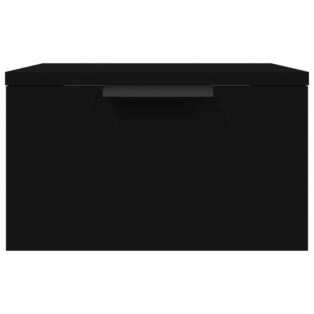 Wall Mount Bedside Table 34x30x20 cm Black