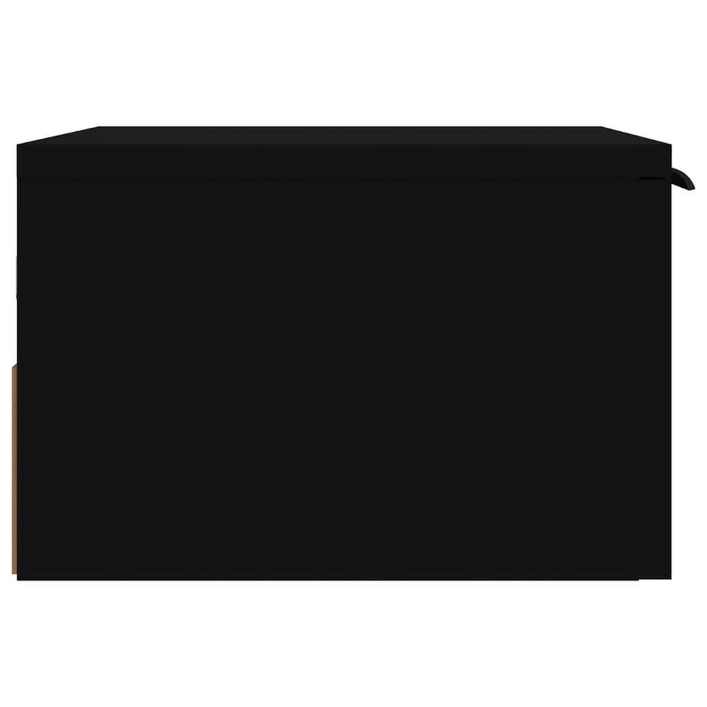 Wall Mount Bedside Table 34x30x20 cm Black