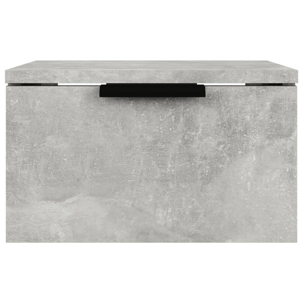 Bedside tables wall 2 pcs 34x30x20 cm cement grey