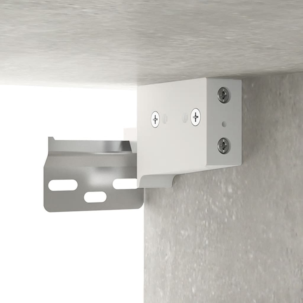 Bedside tables wall 2 pcs 34x30x20 cm cement grey