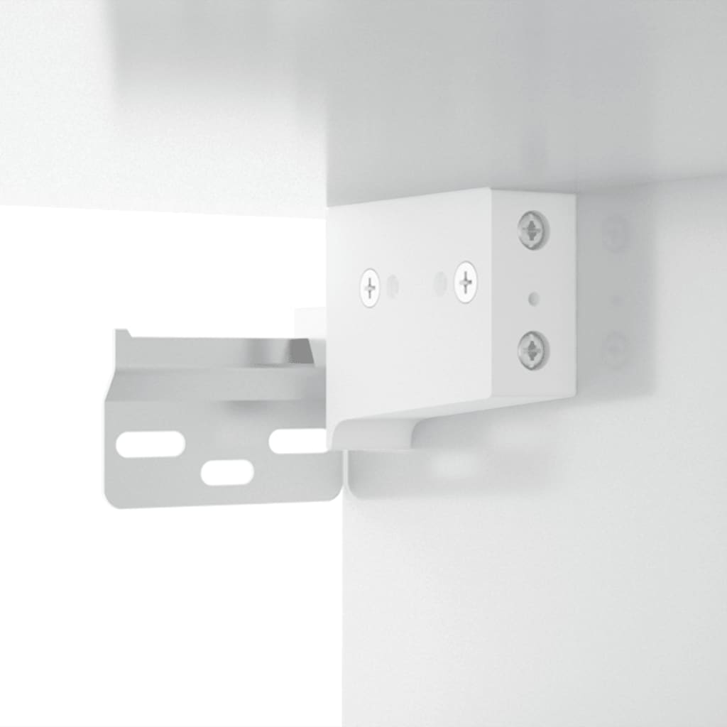 Bedside tables wall 34x30x20 cm glossy white