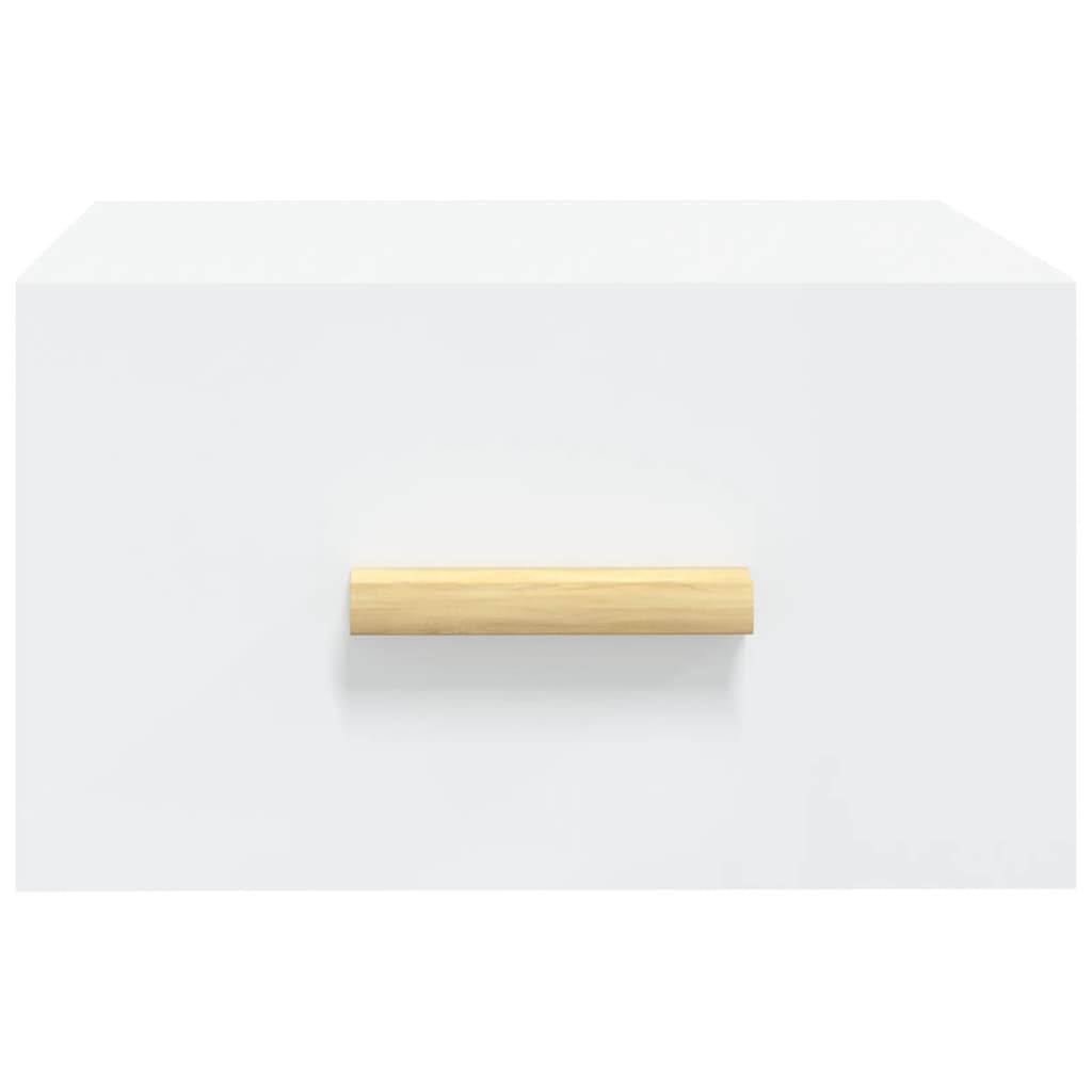 Bedside table wall mount 35x35x20 cm white