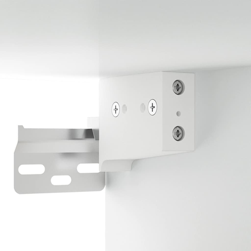 Bedside table wall mount 35x35x20 cm white