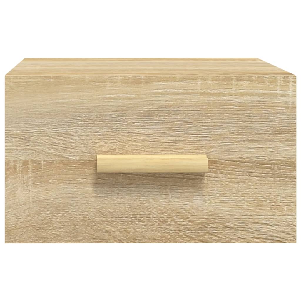 Bedside tables wall 2 pcs 35x35x20 cm color Sonoma oak
