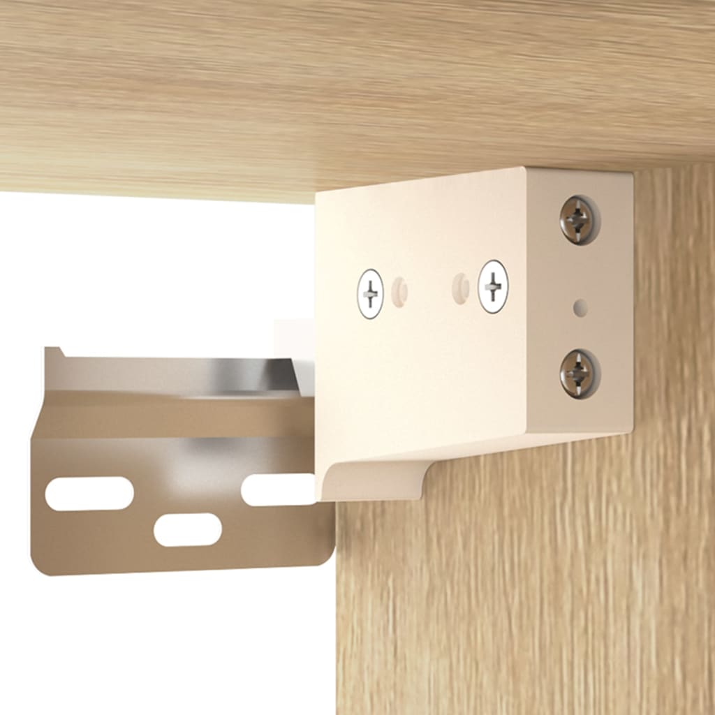 Bedside tables wall 2 pcs 35x35x20 cm color Sonoma oak