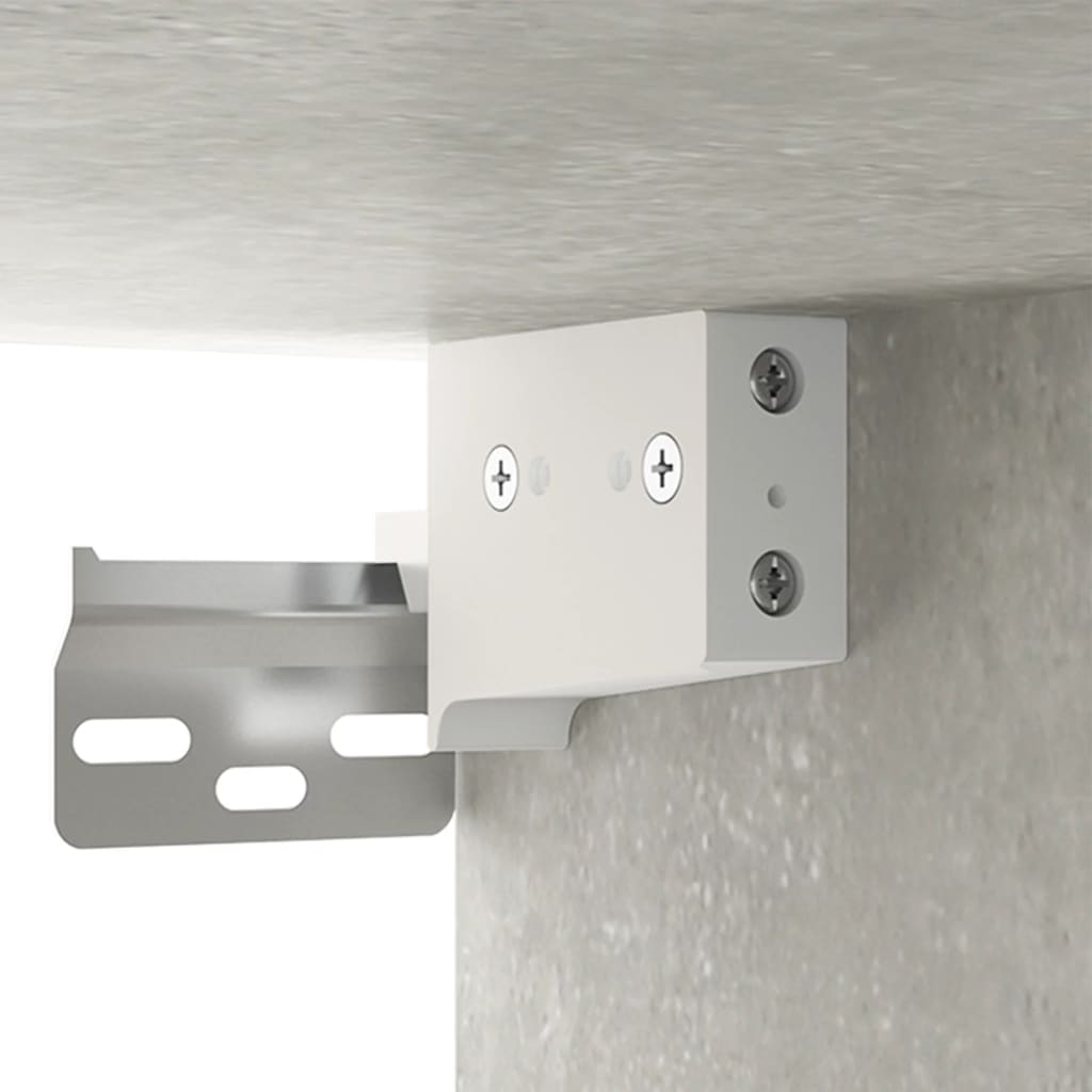 Bedside tables wall 2 pcs 35x35x20 cm cement grey