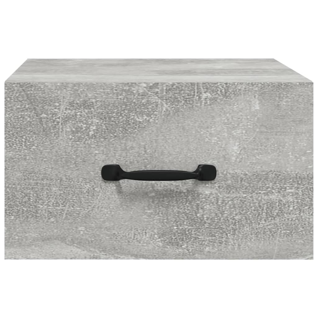 Bedside tables wall 2 pcs 35x35x20 cm cement grey