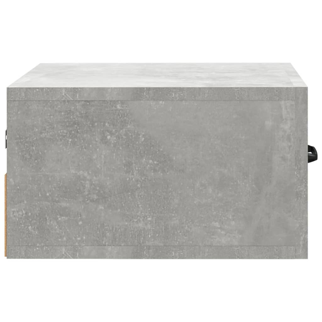Bedside tables wall 2 pcs 35x35x20 cm cement grey