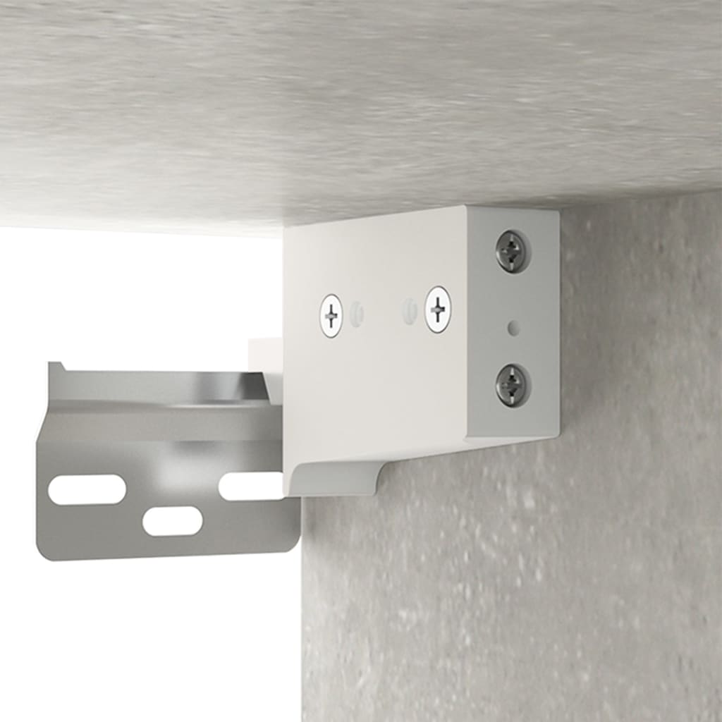Bedside tables wall 2 pcs 35x35x20 cm cement grey