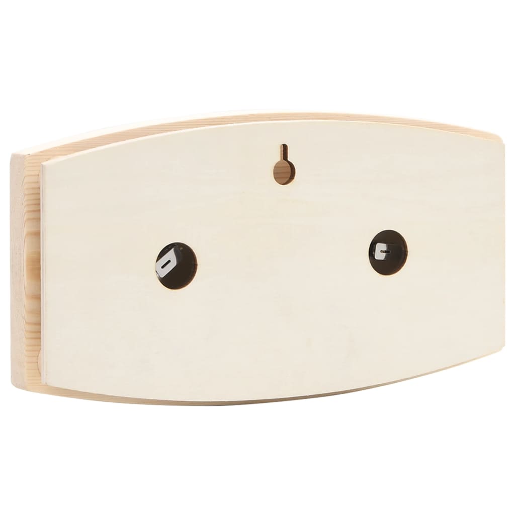2 in 1 sauna hygrothermograph/timer set. solid pine sand