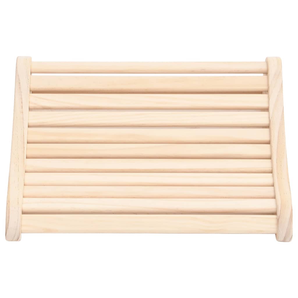 Solid pine wood sauna headrest