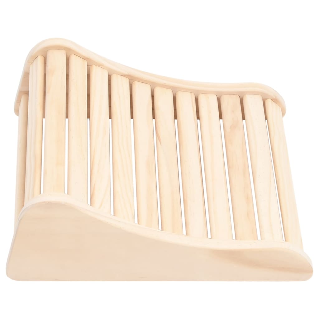 Solid pine wood sauna headrest