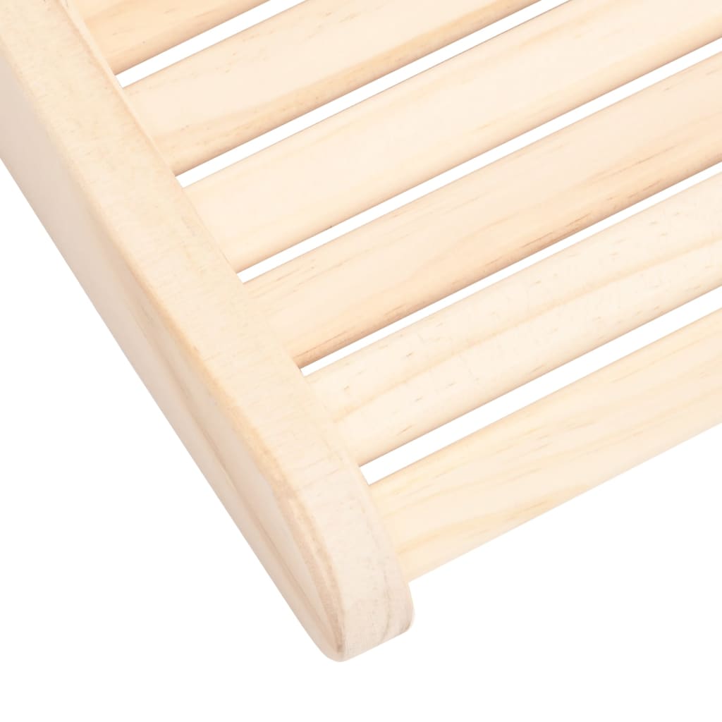 Solid pine wood sauna headrest
