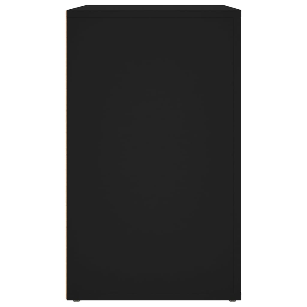Mesa de cabeceira 50x36x60 cm derivados de madeira preto