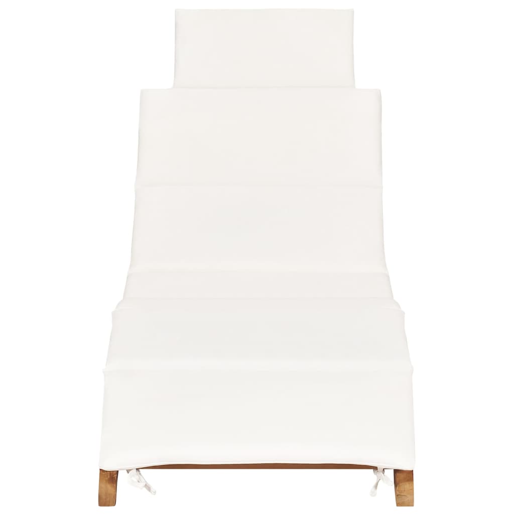 Sun loungers with cushions 2 pcs solid teak wood