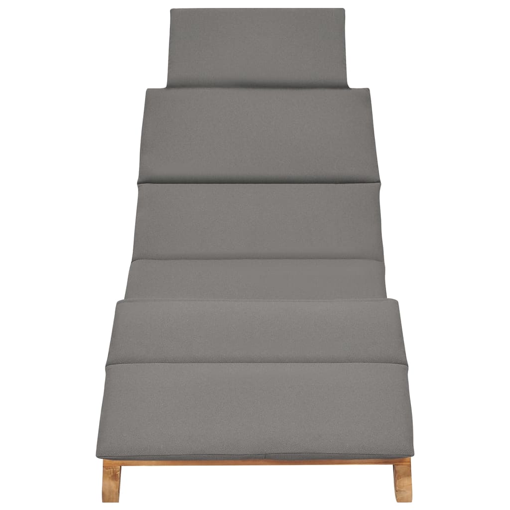 Espreguiçadeiras com almofadões 2 pcs madeira de teca maciça