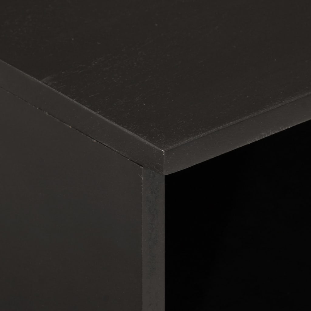 Bedside table 40x33x46 cm solid mango wood black