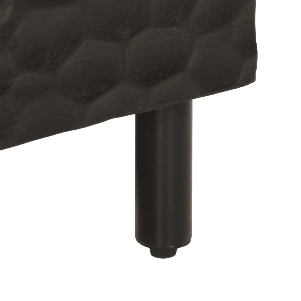 Bedside tables 2 pcs 40x33x46 cm solid mango wood black
