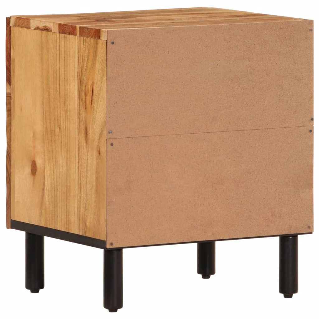 Bedside tables 2 pcs 40x33x46 cm solid acacia wood