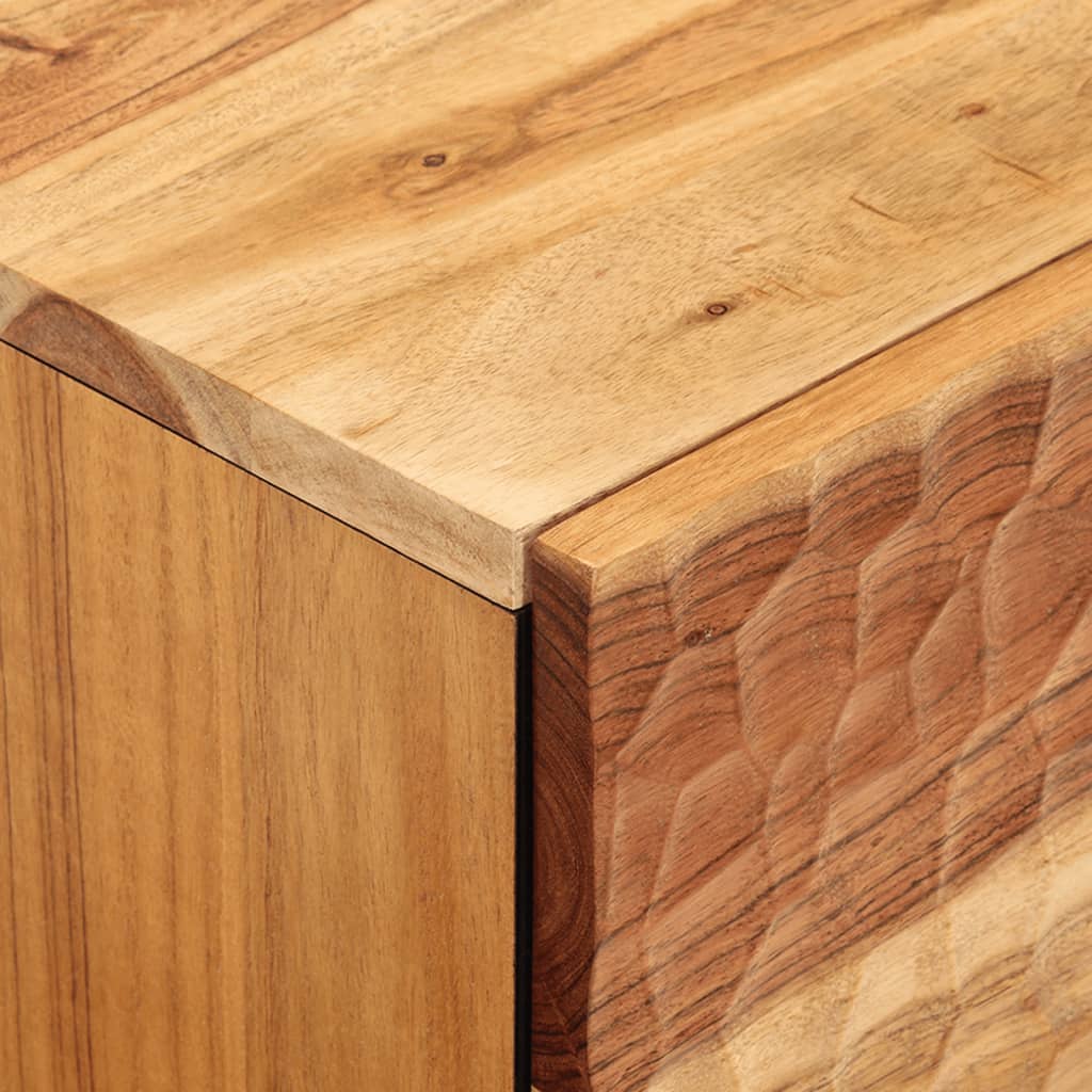 Bedside tables 2 pcs 40x33x46 cm solid acacia wood
