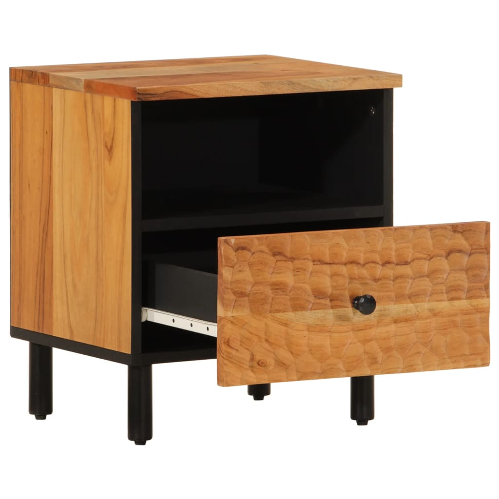 Bedside table 40x33x46 cm solid acacia wood