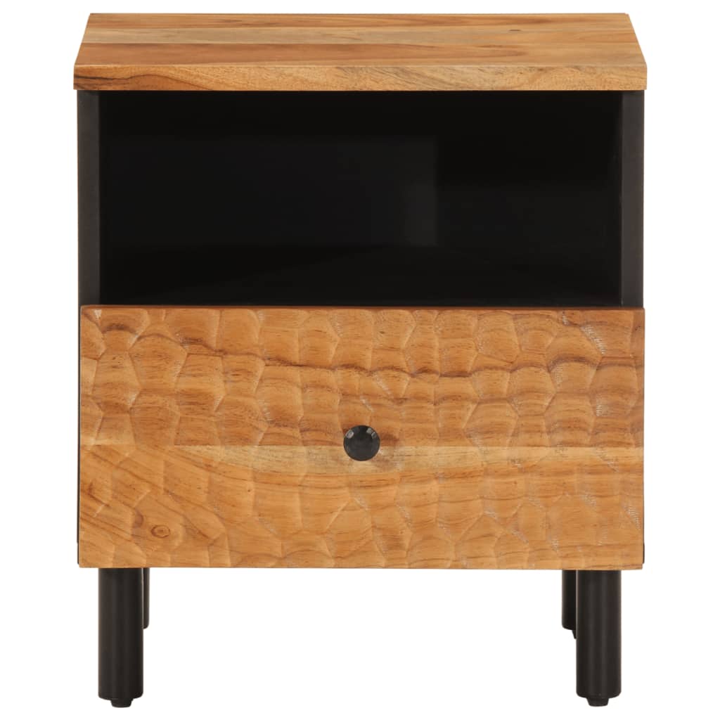 Bedside table 40x33x46 cm solid acacia wood