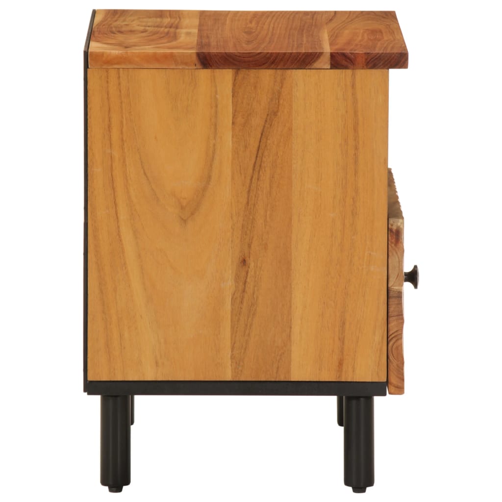 Bedside table 40x33x46 cm solid acacia wood