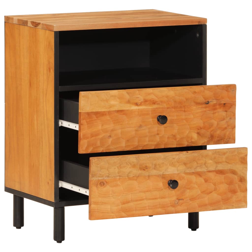 Bedside table 50x33x60 cm solid acacia wood