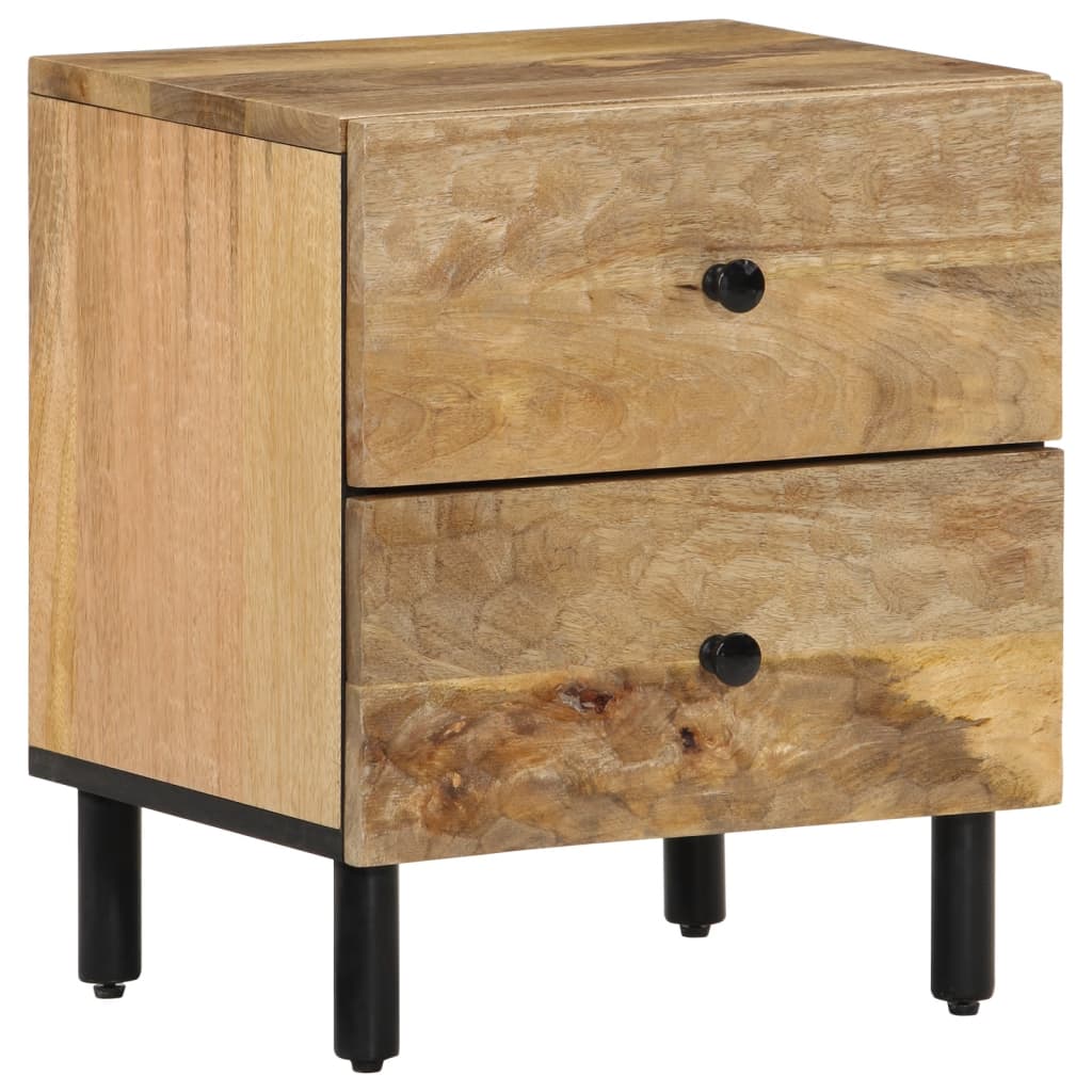 Bedside tables 2 pcs 40x33x46 cm solid mango wood