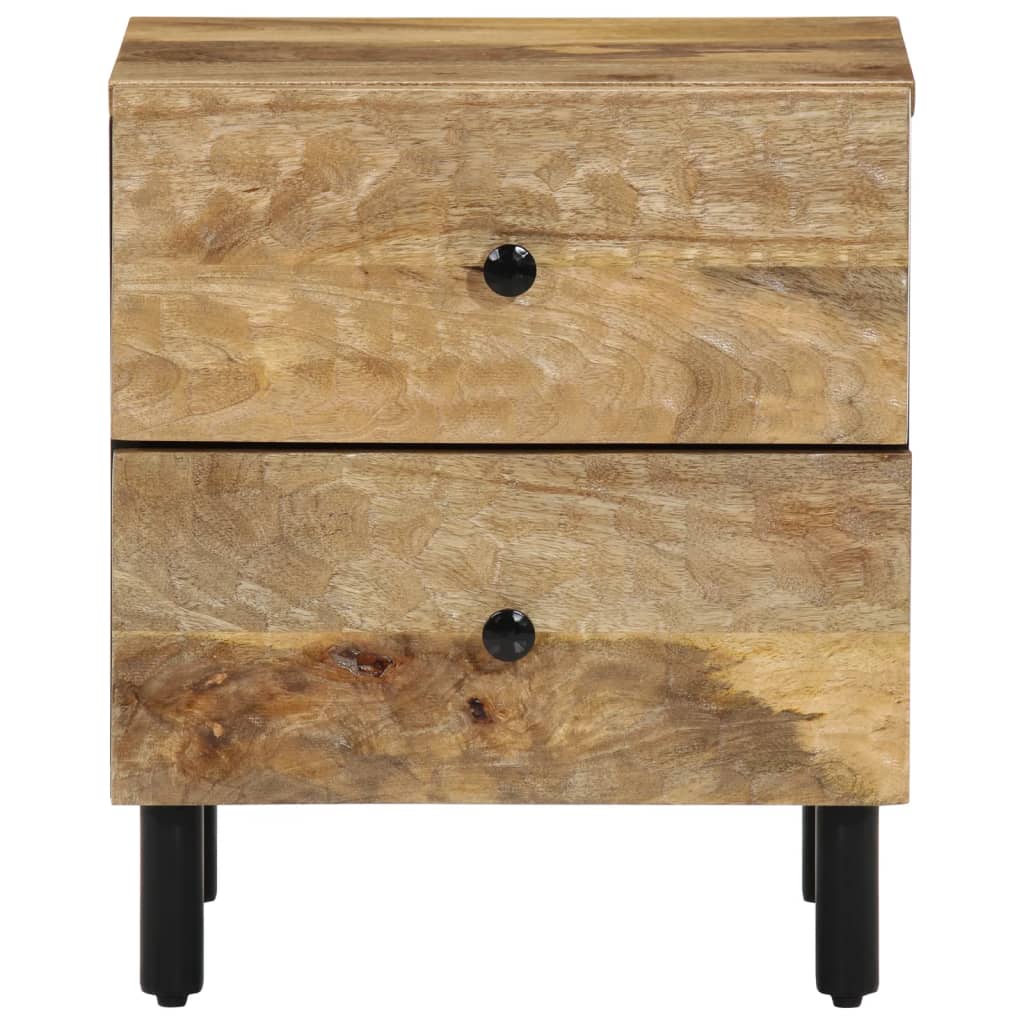 Bedside tables 2 pcs 40x33x46 cm solid mango wood