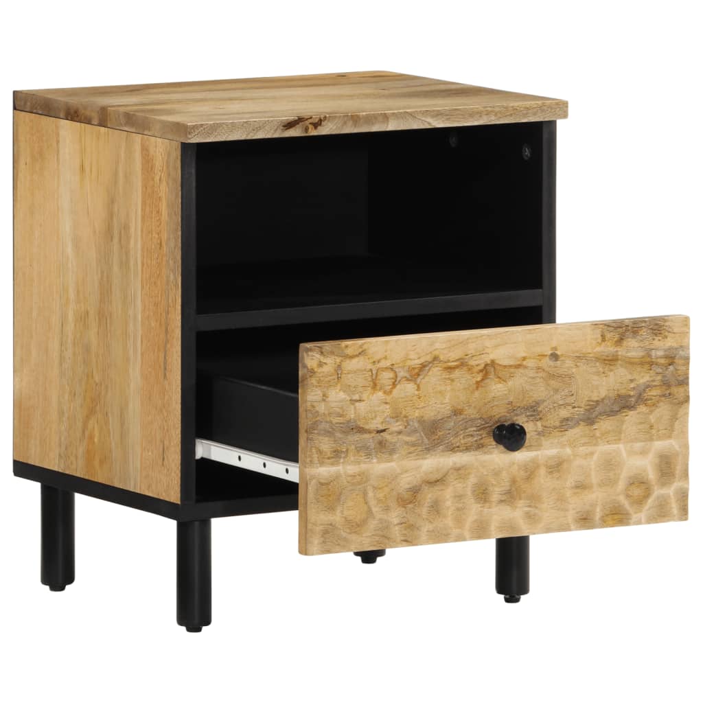 Bedside table 40x33x46 cm solid mango wood
