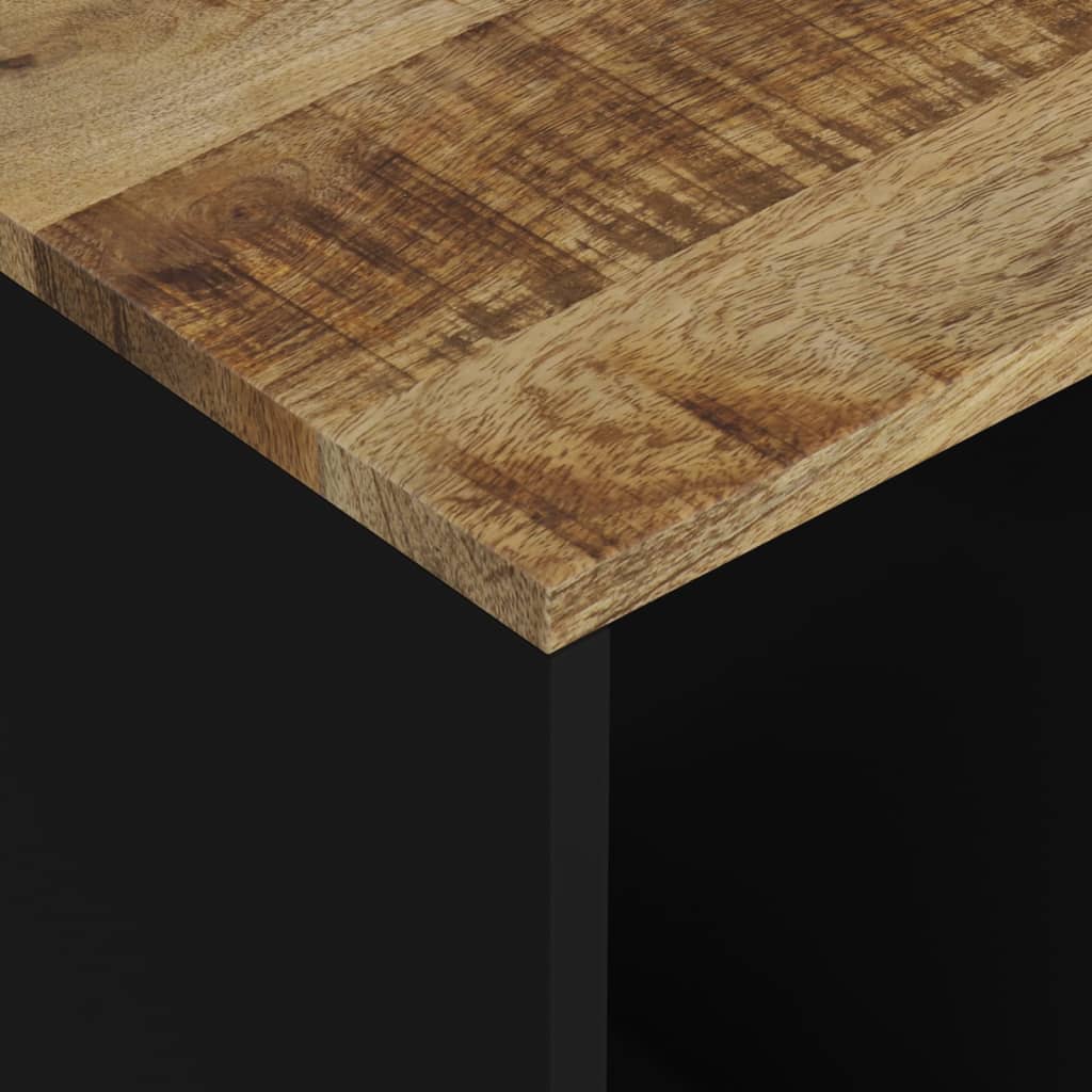 Side table 40x31x46 cm solid mango wood/wood derivative