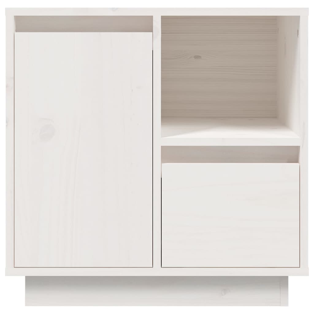 Bedside tables 2 pcs 50x34x50 cm solid pine white